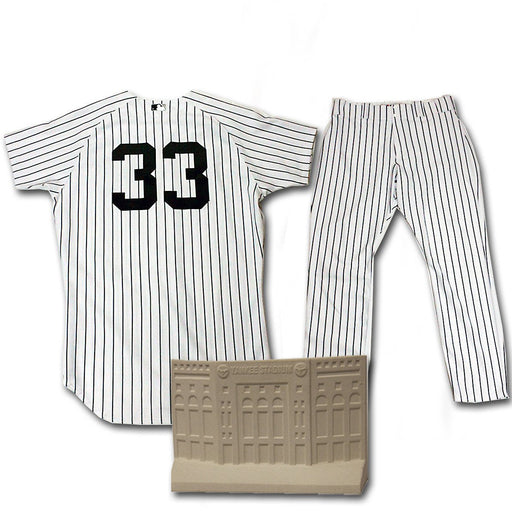 Travis Hafner 2013 Team Issued Set - Pinstripe Jersey & Pinstripe Pants