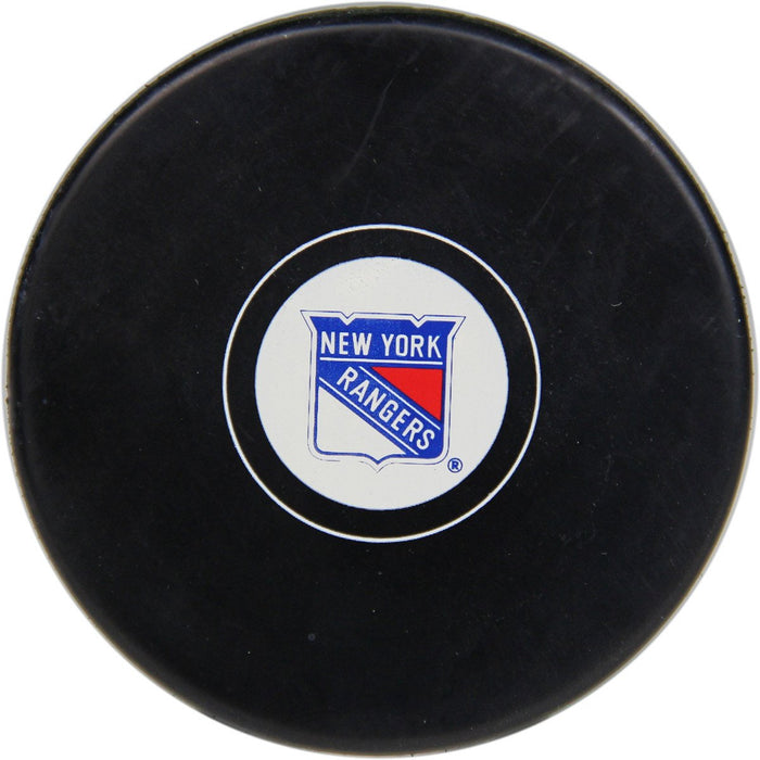 New York Rangers Autograph Puck