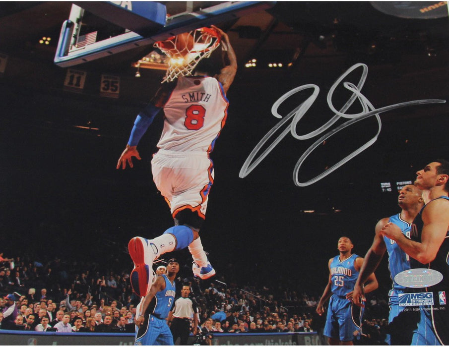 J.R. Smith Signed 8x10 Horizontal Dunk vs Magic Photo