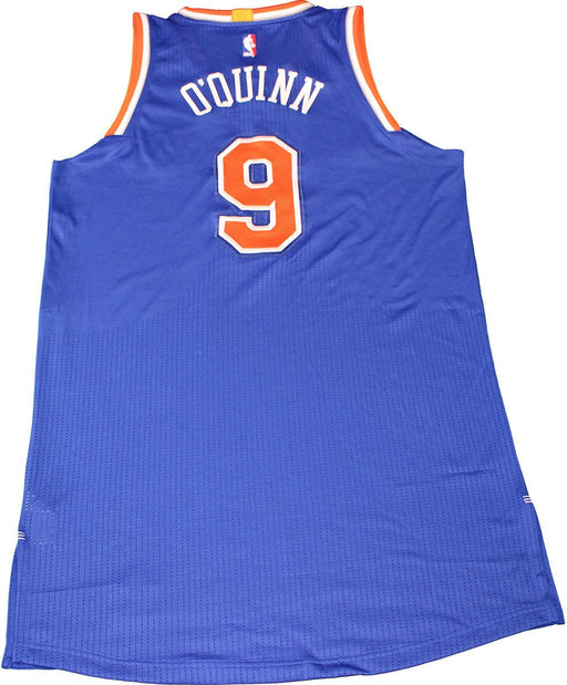 Kyle O'Quinn New York Knicks 2015-16 Game Used #9 Blue Jersey (3/4/2016 at Boston Celtics) (3XL) (NKN05075)