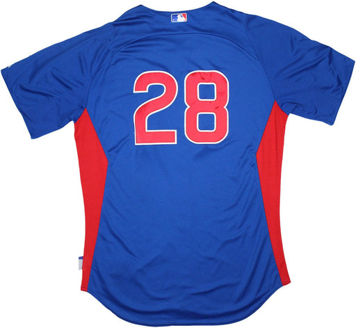 Jeff Baker Jersey - cubs 2011 Game Worn #28 Spring Training Road Blue jersey(48)