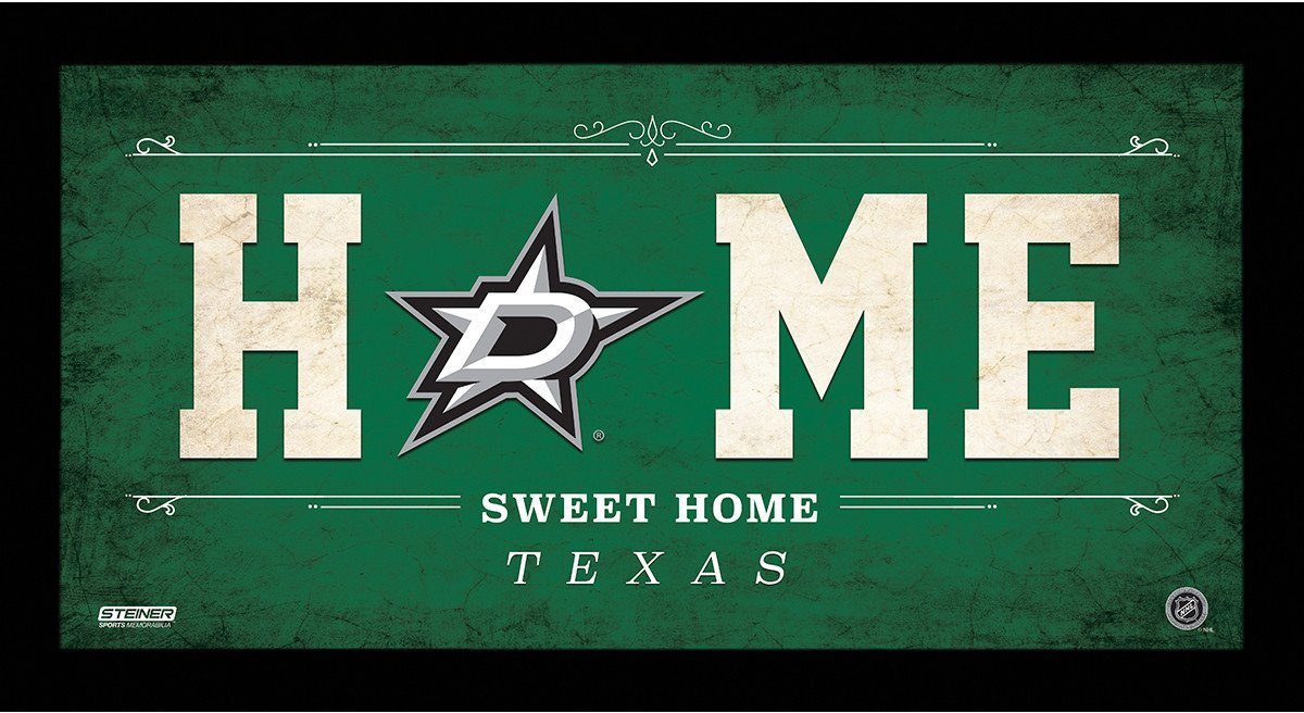 Dallas Stars 6x12 Home Sweet Home Sign