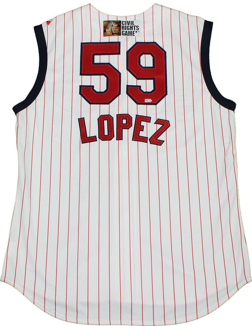 Juan Lopez #59 Cincinnati Reds 2009 Civil Rights Game Used Jersey (Vest) (LH191349)