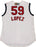 Juan Lopez #59 Cincinnati Reds 2009 Civil Rights Game Used Jersey (Vest) (LH191349)