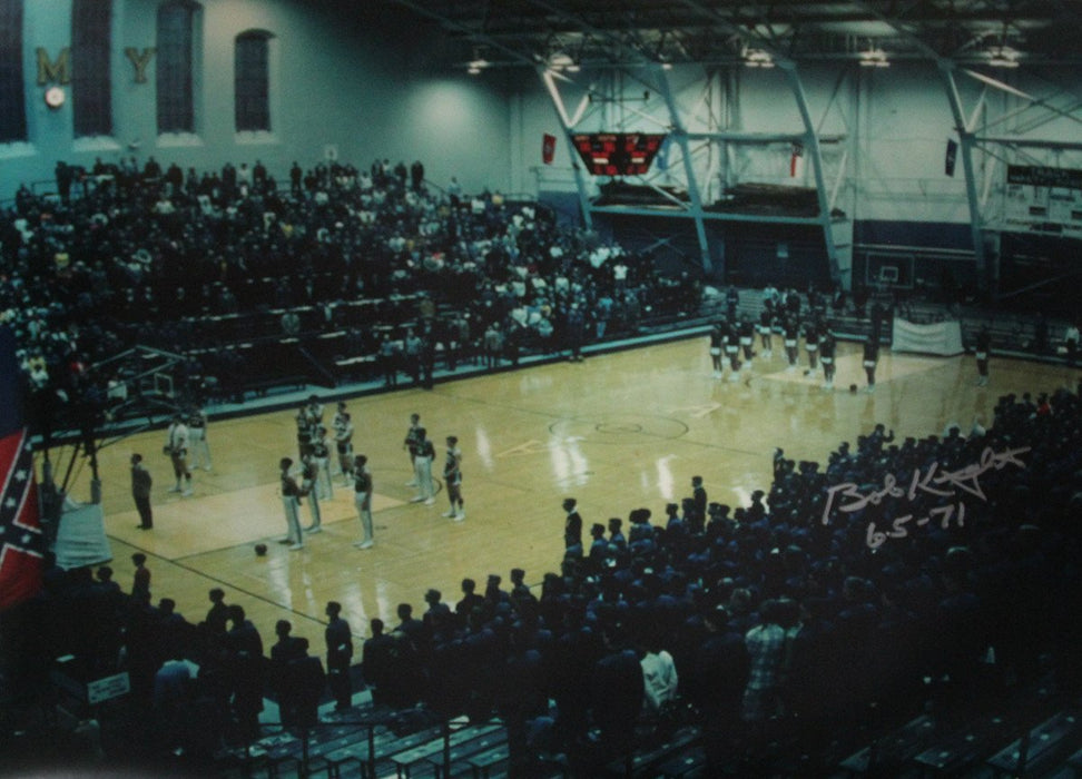 Bob Knight Signed 16x20 Gym Photo w/ 65-71 Insc.