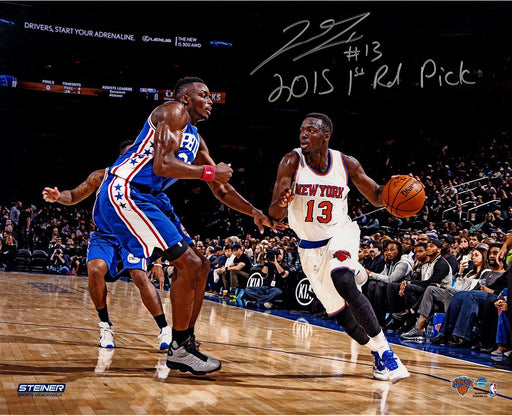 Jerian Grant Signed Knicks 16x20 Metallic Photo w/ "2015 1st Rd Pick" Insc