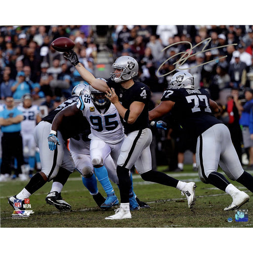 Derek Carr Signed Oakland Raiders 'Pass Vs. Panthers' 16x20 Photo