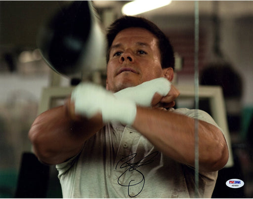 Mark Wahlberg Signed 11x14 Horizontal Punching Bag Arms Crossed "The Fighter"  Photo (PSA/DNA)