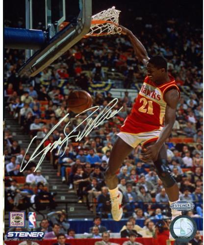 Dominique Wilkins Signed Slam Dunk Contest 8x10 Photo