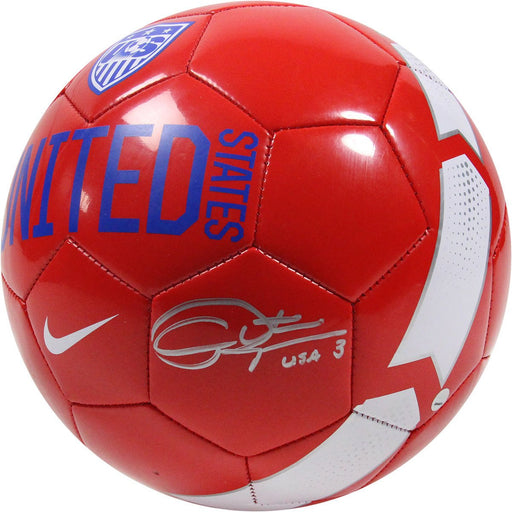 Christie Rampone Signed Red Team USA Supporter Soccer Ball