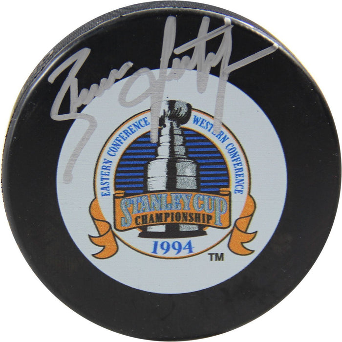 Brian Leetch Autographed 1994 Stanley Cup Puck