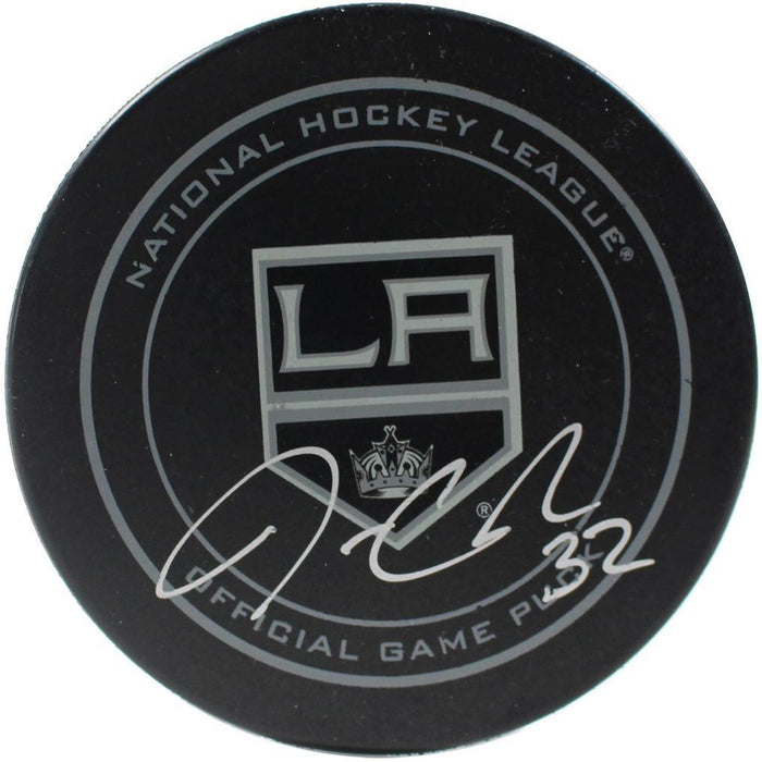 Jonathan Quick Signed Los Angeles Kings Game Model Puck Signed In Silver