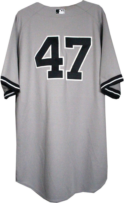 Ivan Nova Jersey - NY Yankees 2013 Season Game Used #47 Grey Jersey (7/22/2013) (0000003170) (Size 50) (EK676786)