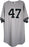 Ivan Nova Jersey - NY Yankees 2013 Season Game Used #47 Grey Jersey (7/22/2013) (0000003170) (Size 50) (EK676786)