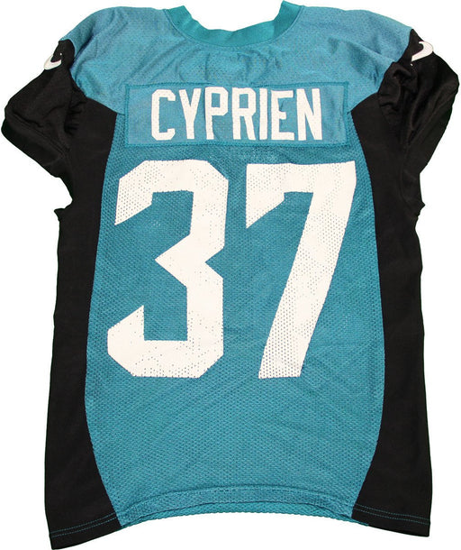 Jonathan Cyprien Jersey - Jonathan Cyprien #37 2015 Turquoise / Black Practice Jersey