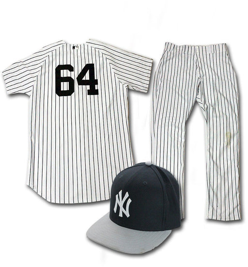 Cesar Cabral 2013 Team Issued Set - BP Hat Home BP Jersey Pinstripe Jersey & Pants