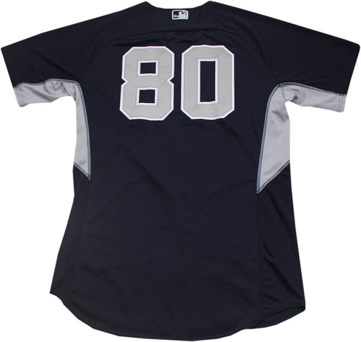 Jose Gil  Jersey - NY Yankees 2014 Spring Training Game Used#80 Road BP Top (HZ102015) (Size 46)