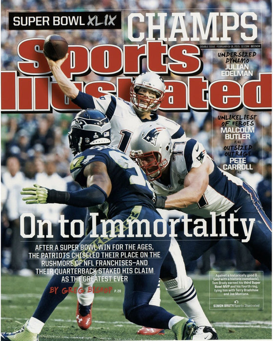 Tom Brady Sports Illustrated Superbowl 49 16x20 Photo