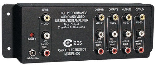 CE Labs - Prograde Composite A/V Distribution Amp (1 input - 4 output)