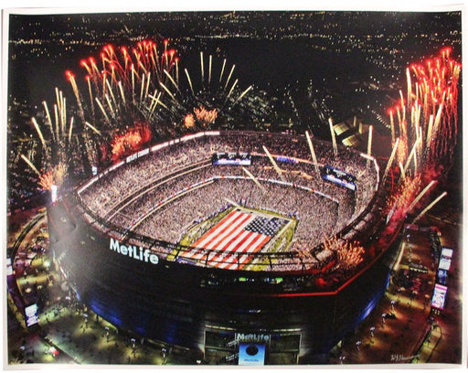 Metlife Stadium Large Poster (Signed By Hauser)