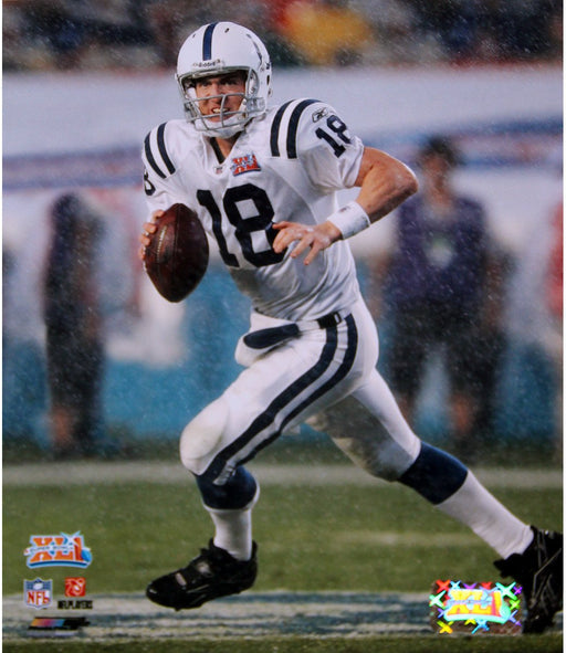 Peyton Manning Super Bowl XLI Rolling Out 8x10