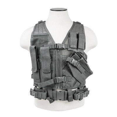 Vism By Ncstar Tactical Vest/Urban Gray Xs-s