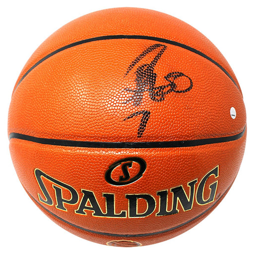 Stephen Curry Signed Spalding NBA Finals Logo Basketball