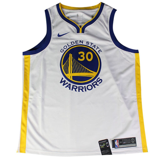 Stephen Curry Signed Golden State Warriors Nike White Swingman Jersey