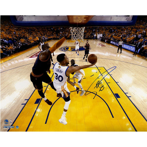 Stephen Curry Signed 'NBA Finals Layup Against LeBron' 16x20 Color Photo