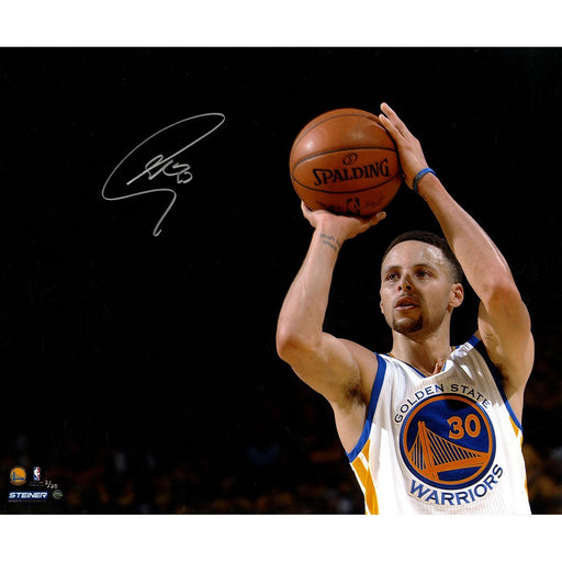 Stephen Curry Signed 'Shooting' 20x24 Photo LE/30