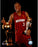 Dwyane Wade Miami With 2006 Finals Trophy and MVP Trophy 8x10 Photo (PF)