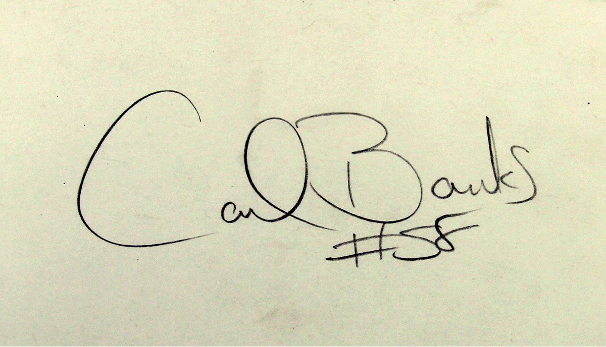 Carl Banks Cut Signature