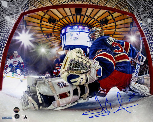 Henrik Lundqvist Signed Glove Save In Net View 8x10 Photo