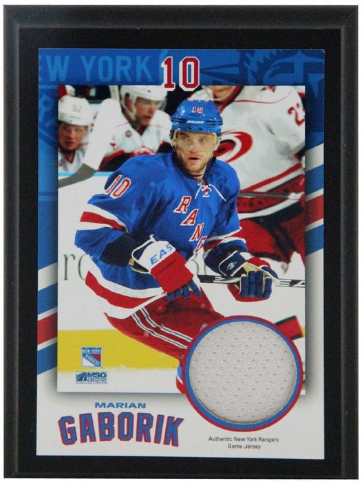 Marian Gaborik New York Rangers 4x6 Jersey Plaque uns