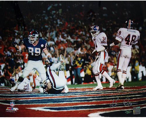 Ken Regan Signed Mark Bavaro SB XXI TD Celebration- Pointing Horizontal 16x20 Photo (No Certs or Holos)