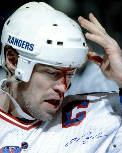 Mark Messier Blood 16x20 Vertical Photo