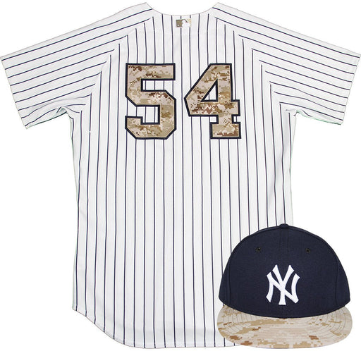 Joe Espada Uniform - NY Yankees 2015 Game Used #54 Jersey and Hat  w/ Memorial Day Camo (5/25/2015)