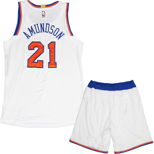 Lou Amundson - 2014-2015 Game Used White Uniform Set (3-28-2015 @ Chicago Bulls) (2XL)