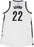 Markel Brown Jersey - Brooklyn Nets 2014-2015 Season Game Used #22 White Jersey (L) (Used 12/17  1/24) (BKN01031)