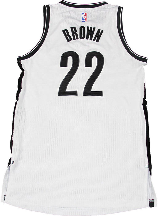 Markel Brown Jersey - Brooklyn Nets 2014-2015 Season Game Used #22 White Jersey (L) (Used 12/17  1/24) (BKN01031)