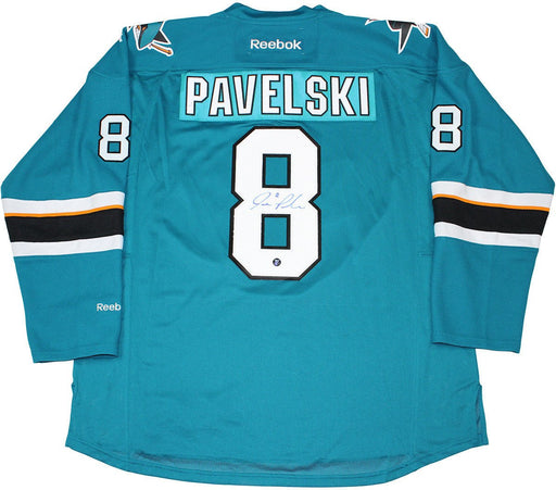 Joe Pavelski Signed San Jose Sharks Replica Jersey (Frozen Pond Auth)