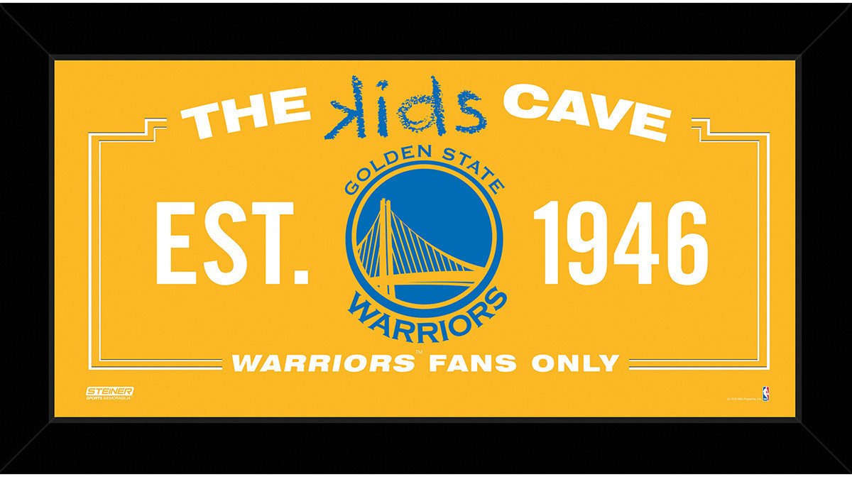 Golden State Warriors 6x12 Kids Cave Sign