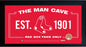 Red Sox Man Cave 10x20 Framed 10x20 Sign w/ Authentic Game-Used Dirt Capsule (MLB Auth)