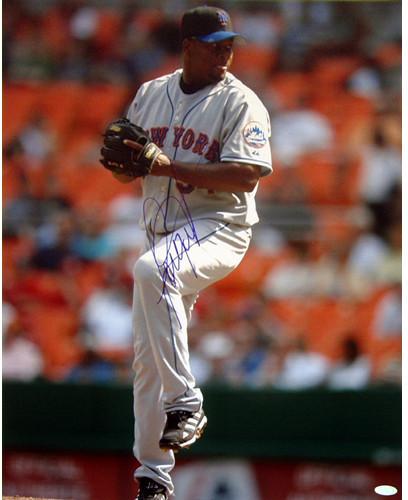 Jorge Julio NY Mets Pitching Vertical 8x10