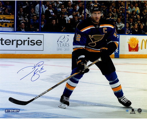 David Backes Signed 16x20 Photo