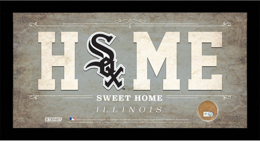 Chicago White Sox 10x20 Home Sweet Home Sign with Game-Used Dirt from U.S. Cellular Field