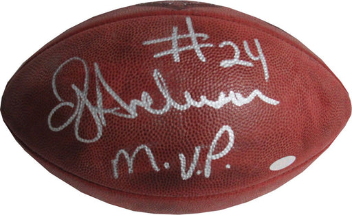 OJ Anderson Super Bowl XXV Football w/ "SB XXV MVP" Insc.