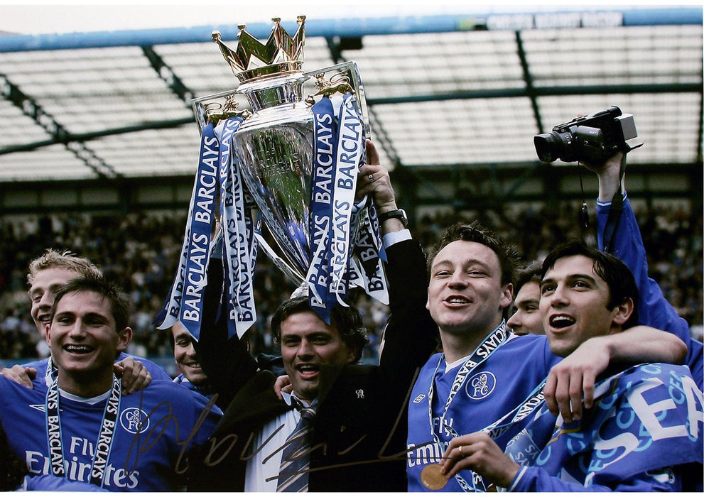 Jose Mourinho Signed Chelsea Premier League Winners 12x16 Photo (Icons Auth)