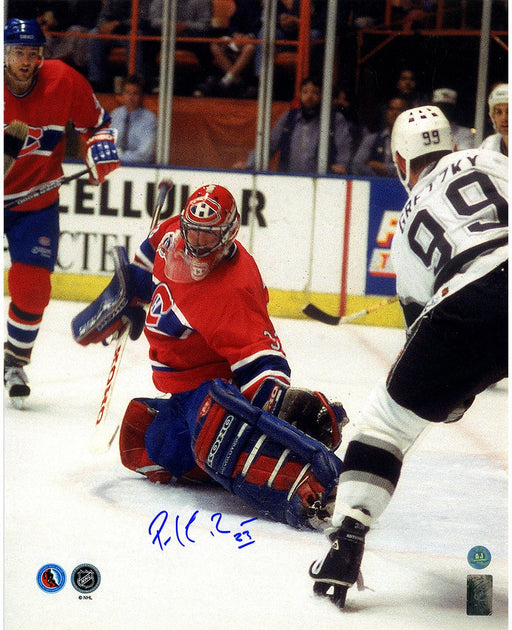 Patrick Roy Montreal Canadiens Signed Finals Save vs Gretzky 16x20 Photo  (AJ Sports Auth)