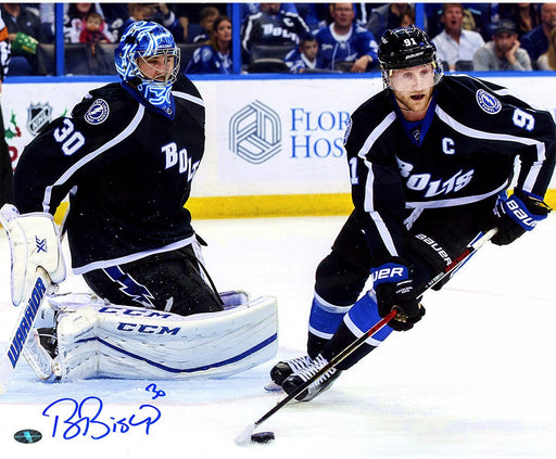 Ben Bishop Signed Tampa Bay Lightning w/ Stamkos 16x20 Photo (Sport Authentix Auth)